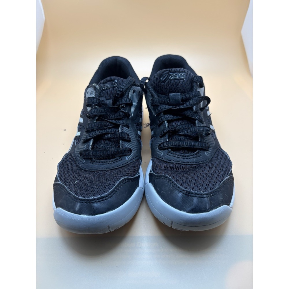 ASICS Upcourt 5 Mens Volleyball Shoes Black Silver Indoor Court Sneakers 1071A07